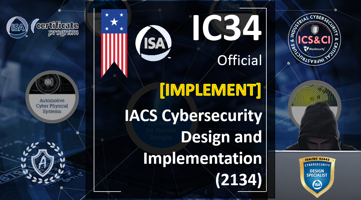 IC34/2134 Development and implementation of industrial cybersecurity