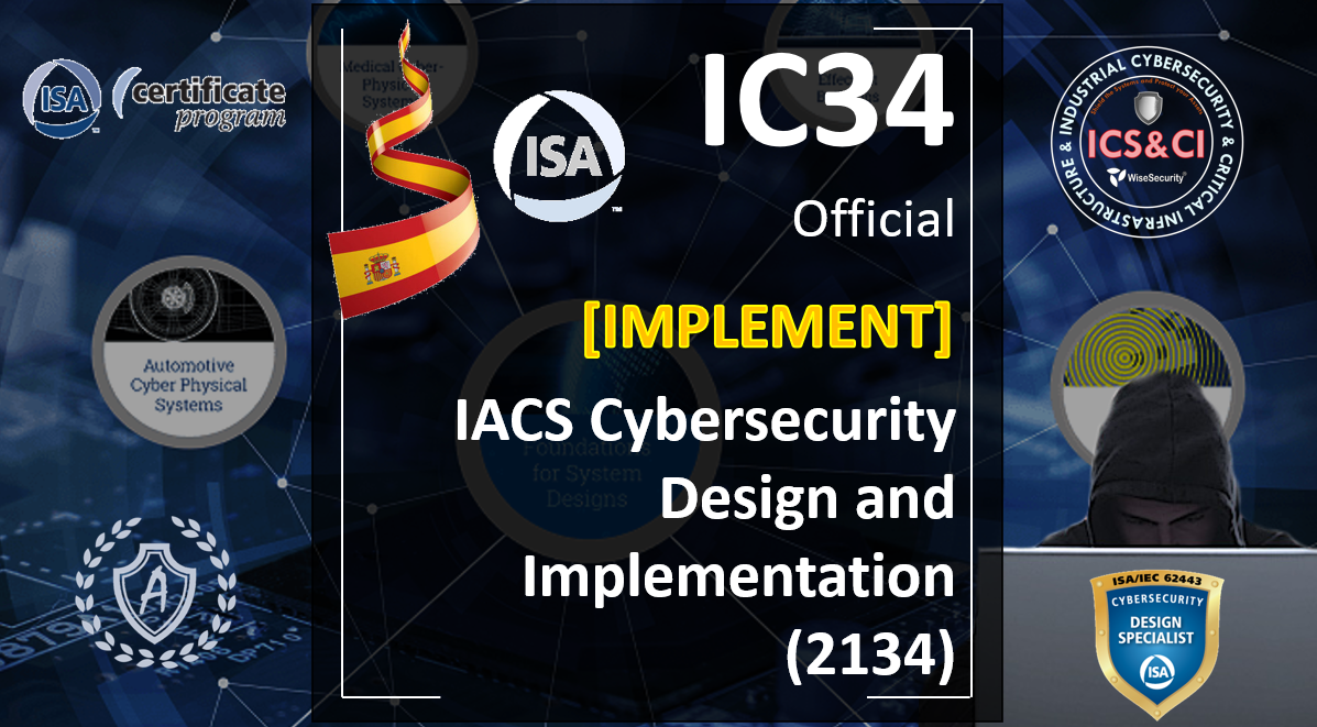 IC34/2134 Desarrollo e implementación de la ciberseguridad industrial
